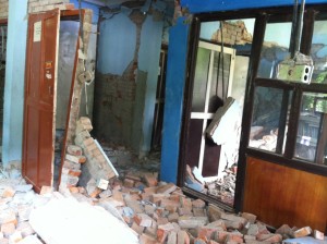 GMSP's office was destroyed in the april earthquake